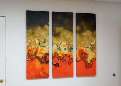 Triptych in office