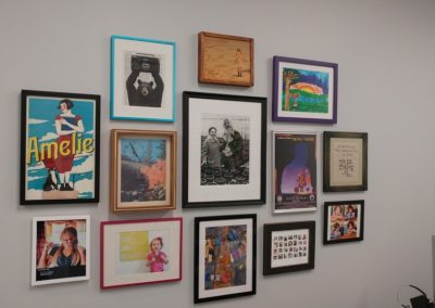 Los Angeles office gallery wall