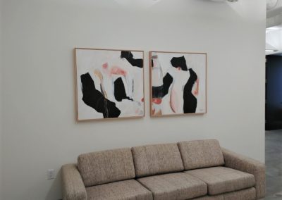 Original art in waiting room of L.A. business