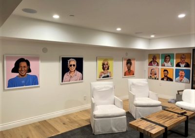 Prints in Santa Monica home