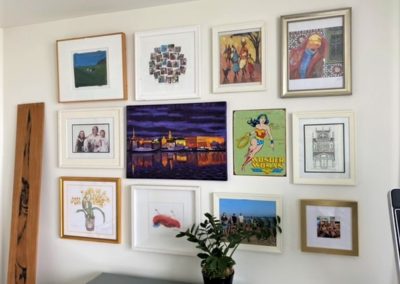 Gallery wall in Santa Monica condo - Copy