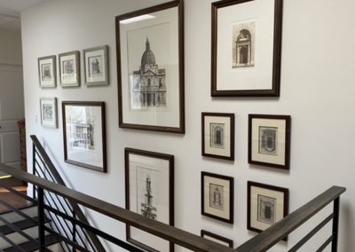 Gallery wall in stairwell 3