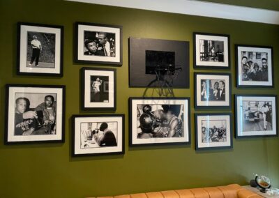 Gallery wall with basketball hoop 2