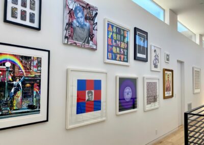 Gallery wall in Hollywood home