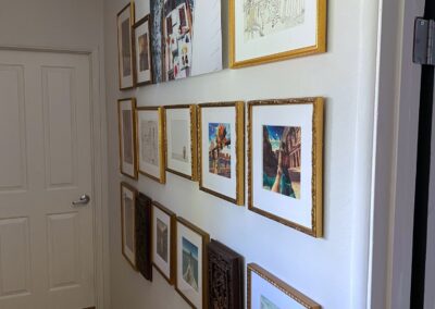 Gallery wall in Woodland Hills home2